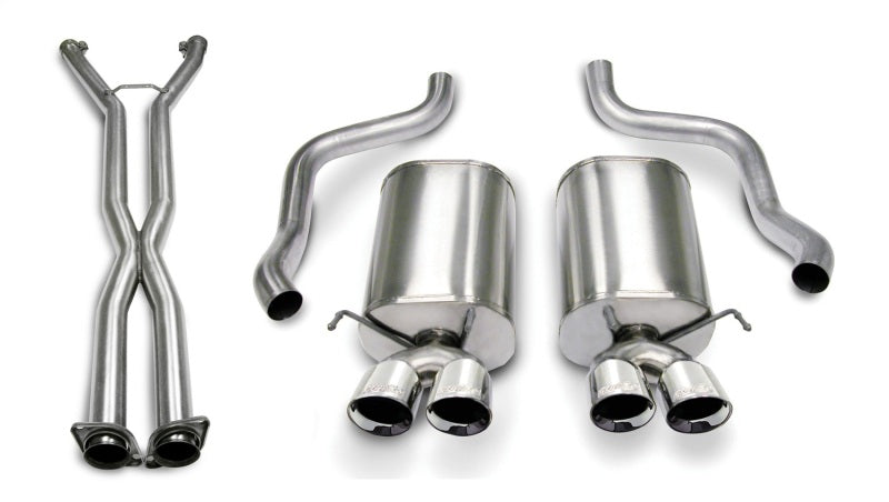 Corsa Performance 2.5" Dual Rear Exit Cat-Back Exhaust System with Twin 3.5" Tips