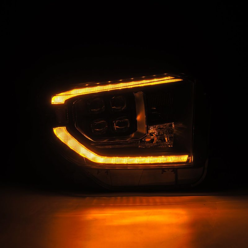 AlphaRex 14-21 Toyota Tundra NOVA-Series LED Proj Headlights Blk w/Actv Light & Seq. Sig + DRL 880833 *Discontinued