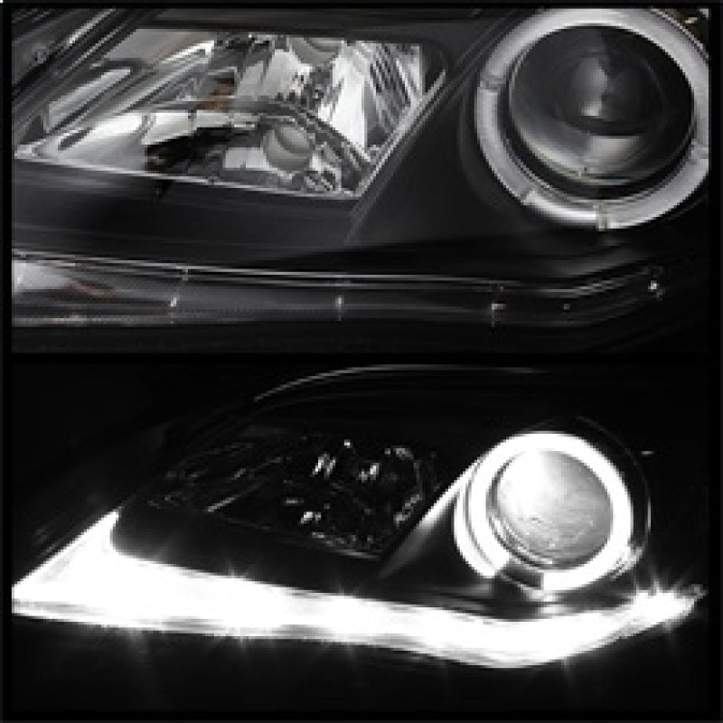 Spyder Toyota Corolla 11-13 Projector Headlights Halogen Model Only - DRL LED Blk PRO-YD-TC11-DRL-BK 5074263
