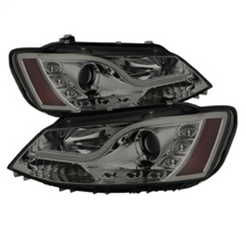 Spyder Volkswagen Jetta 11-14 Projector Headlights Halogen Light Tube DRL Smke PRO-YD-VJ11-LTDRL-SM 5073655