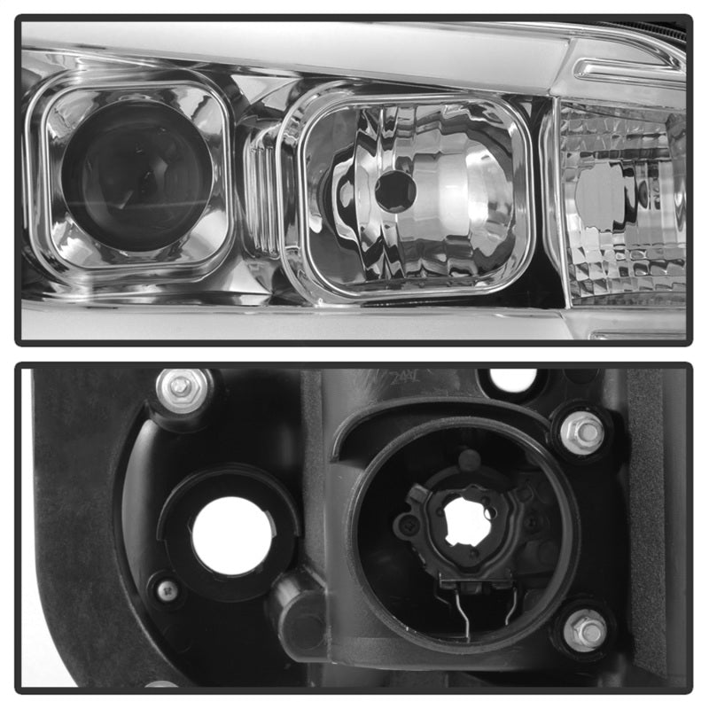Spyder Dodge Charger 06-10 Projector Headlights - LED Light Bar - Chrome PRO-YD-DCH05V2-LB-C 5085238