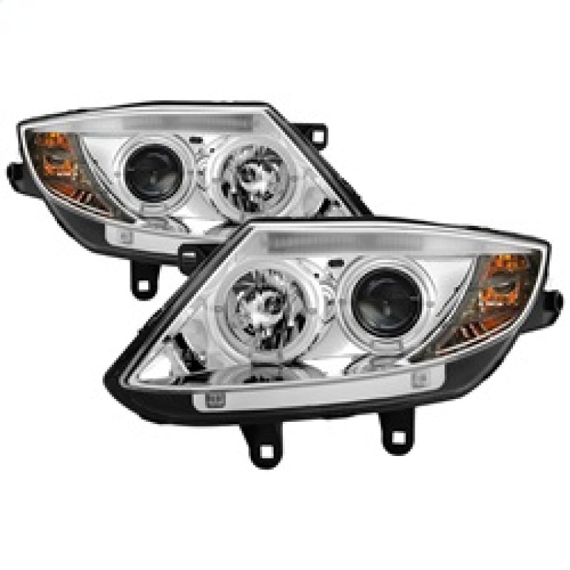 Spyder BMW Z4 03-08 Projector Headlights Halogen Model Only - LED Halo Chrome PRO-YD-BMWZ403-HL-C 5029089