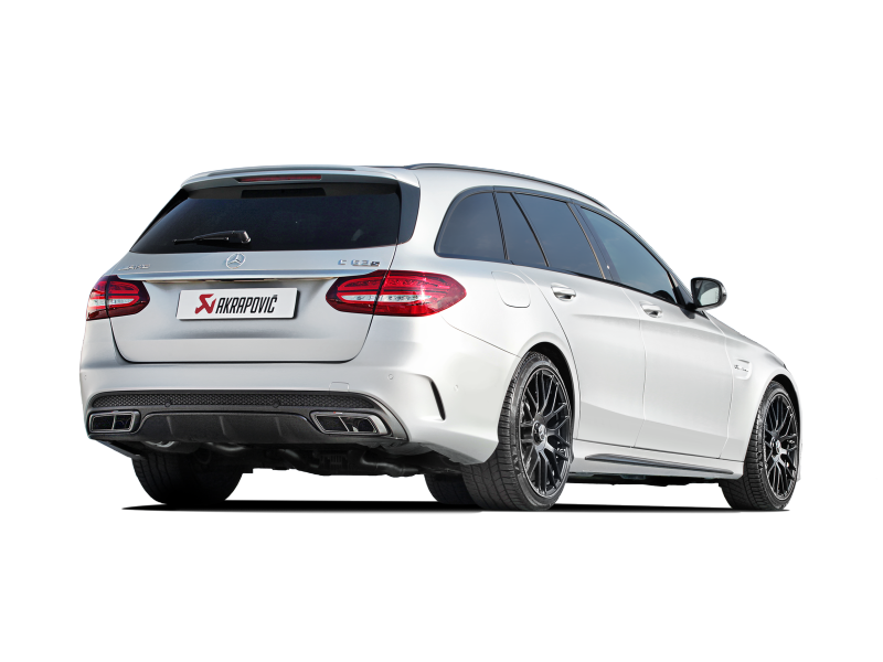 Akrapovic 15-17 AMG C63 Estate Evolution Line Cat Back (Titanium) w/ Carbon Tips (Req. Link Pipe) MTP-ME/T/2H/1