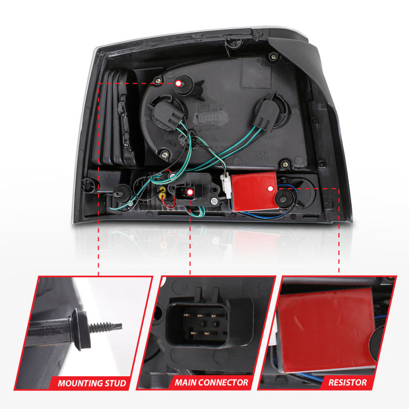 Anzo 2006-2008 Dodge Charger LED Taillights Black