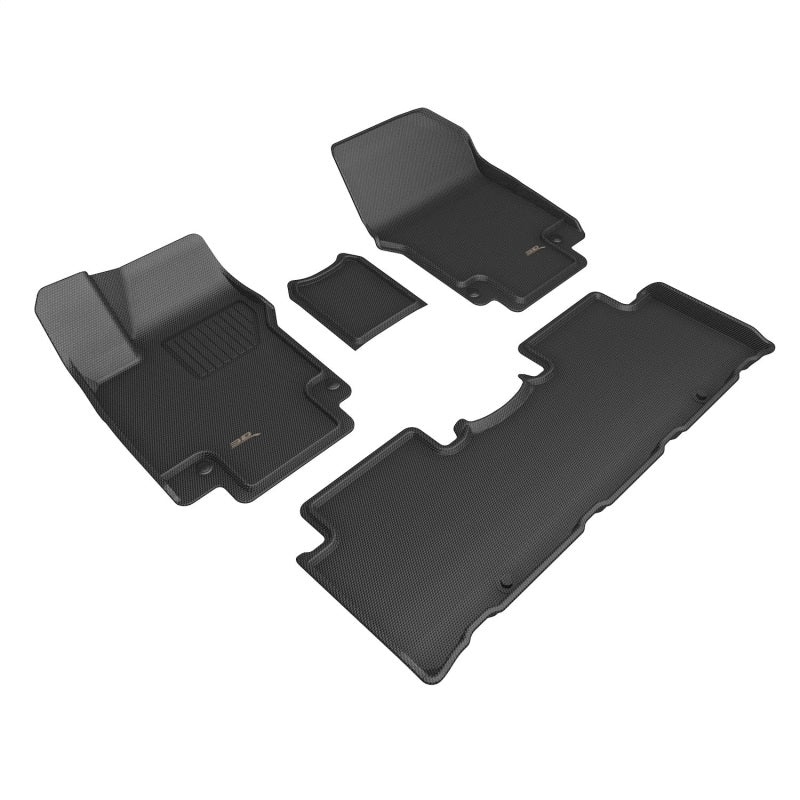 3D MAXpider 22-23 Hyundai Ioniq 5 Kagu Floor Mat- Black R1 R2 L1HY12501509