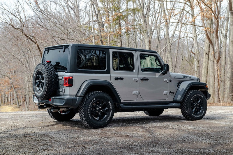 Corsa 18-21 Jeep Wrangler JLU 3.6L 2.75in Sport Cat-Back Exhaust w/ 4in Black Tips 21124BLK