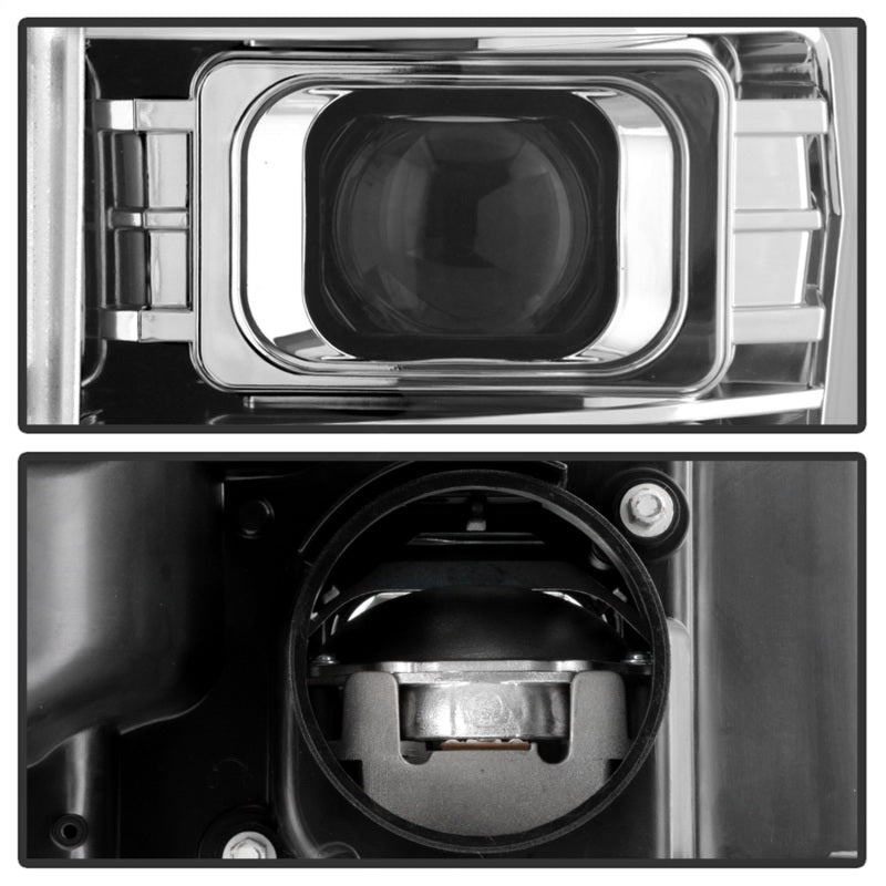 Spyder Ford F250/350/450 11-16 V2 High-Power LED Headlights-White Light Bar-Chrome PRO-YD-FS11V2PL-C 5087881