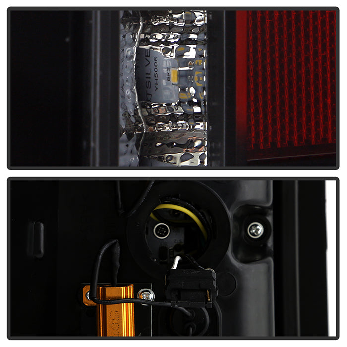 SPYDER xTune 07-13 Chevrolet Silverado 1500/3500 Full LED Tail Lights - Black (ALT-CH-CSIL07-FLED-BK) 9951480