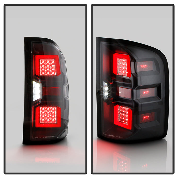 SPYDER xTune 07-13 Chevrolet Silverado 1500/3500 Full LED Tail Lights - Black (ALT-CH-CSIL07-FLED-BK) 9951480