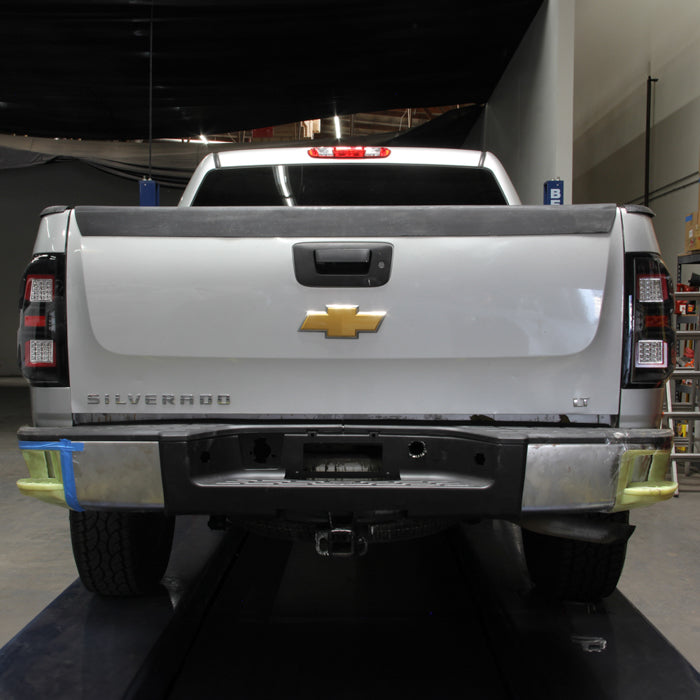 SPYDER xTune 07-13 Chevrolet Silverado 1500/3500 Full LED Tail Lights - Black (ALT-CH-CSIL07-FLED-BK) 9951480