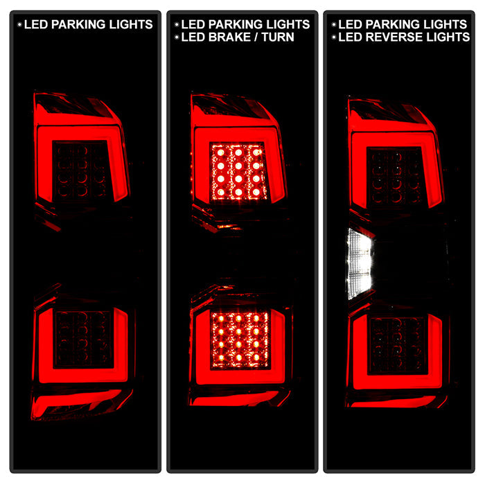 SPYDER xTune 07-13 Chevrolet Silverado 1500/3500 Full LED Tail Lights - Chrome (ALT-CH-CSIL07-FLED-C) 9951473