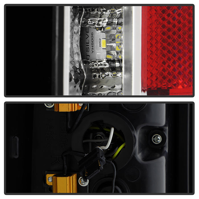 SPYDER xTune 07-13 Chevrolet Silverado 1500/3500 Full LED Tail Lights - Chrome (ALT-CH-CSIL07-FLED-C) 9951473