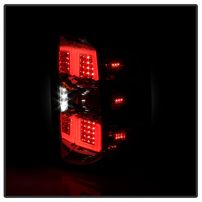 SPYDER xTune 07-13 Chevrolet Silverado 1500/3500 Full LED Tail Lights - Chrome (ALT-CH-CSIL07-FLED-C) 9951473