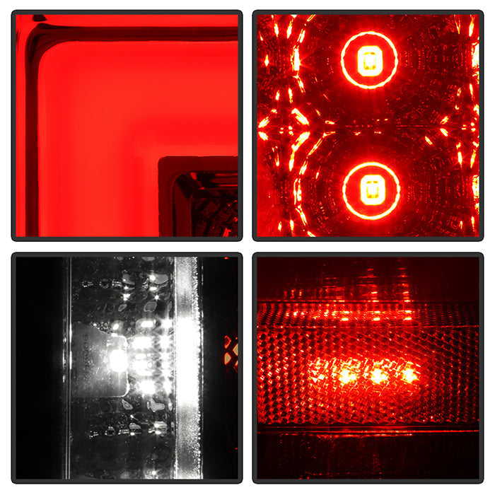 SPYDER xTune 07-13 Chevrolet Silverado 1500/3500 Full LED Tail Lights - Chrome (ALT-CH-CSIL07-FLED-C) 9951473