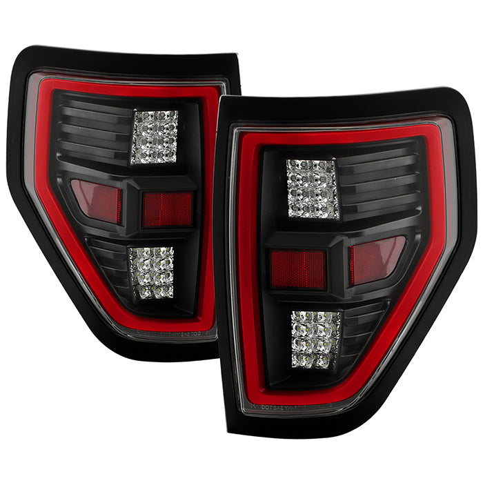 SPYDER xTune 09-14 Ford F150 Full LED Tail Lights - Black (ALT-CH-FF15009-LED-BK) 9951503