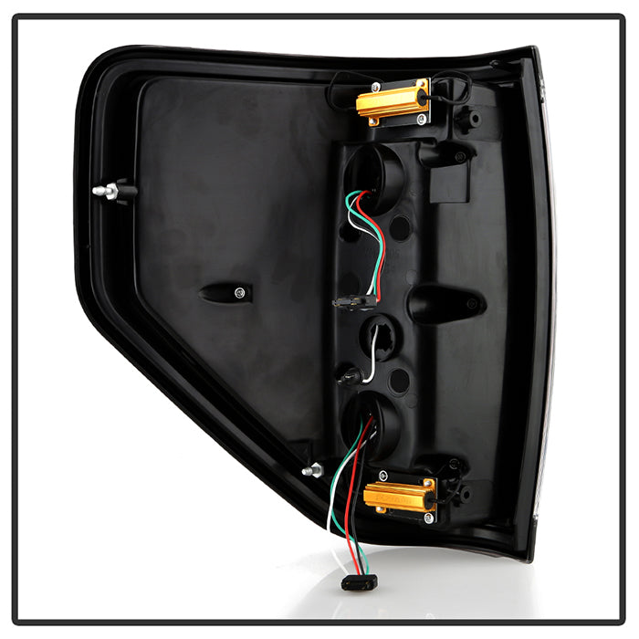 SPYDER xTune 09-14 Ford F150 Full LED Tail Lights - Black (ALT-CH-FF15009-LED-BK) 9951503
