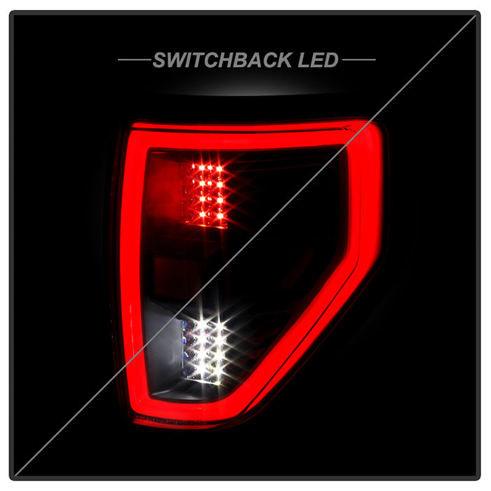SPYDER xTune 09-14 Ford F150 Full LED Tail Lights - Black (ALT-CH-FF15009-LED-BK) 9951503