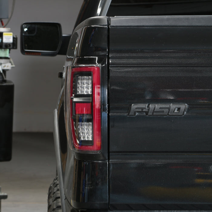 SPYDER xTune 09-14 Ford F150 Full LED Tail Lights - Black (ALT-CH-FF15009-LED-BK) 9951503