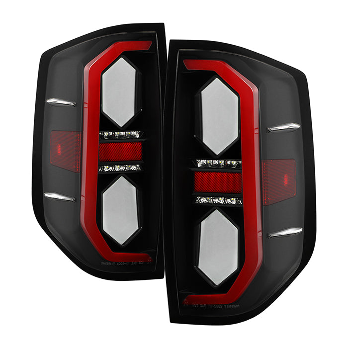 SPYDER xTune 14-21 Toyota Tundra Full LED Mirror 3D Tail Lights - Black (ALT-CH-TTU14-FLED-BK) 9951466