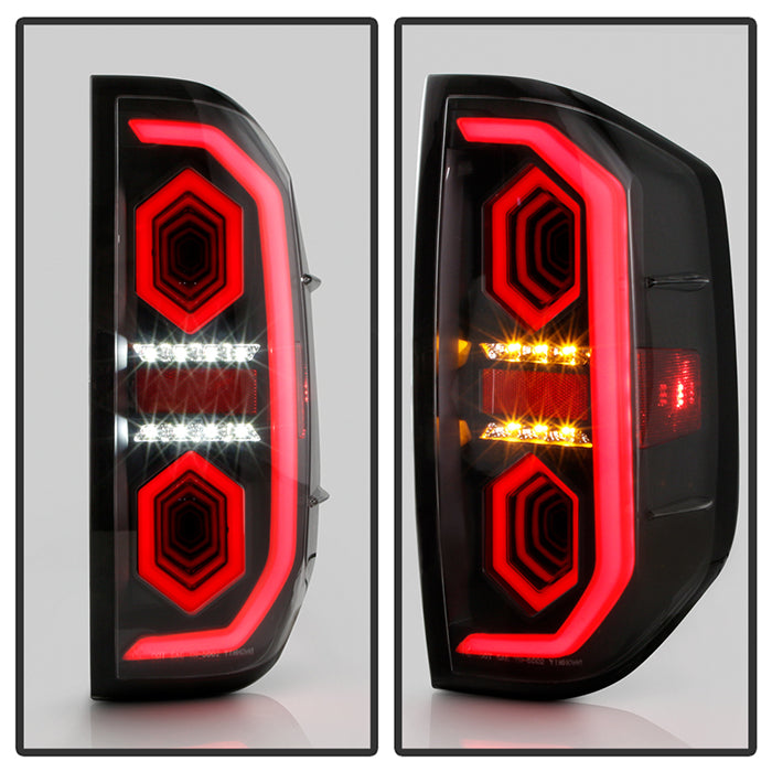 SPYDER xTune 14-21 Toyota Tundra Full LED Mirror 3D Tail Lights - Black (ALT-CH-TTU14-FLED-BK) 9951466