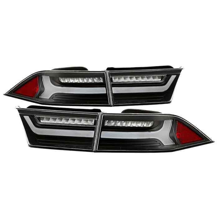 SPYDER 06-08 Acura TSX Light Bar LED Tail Lights - Black 9047510
