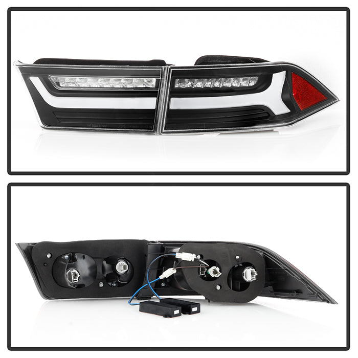 SPYDER 06-08 Acura TSX Light Bar LED Tail Lights - Black 9047510
