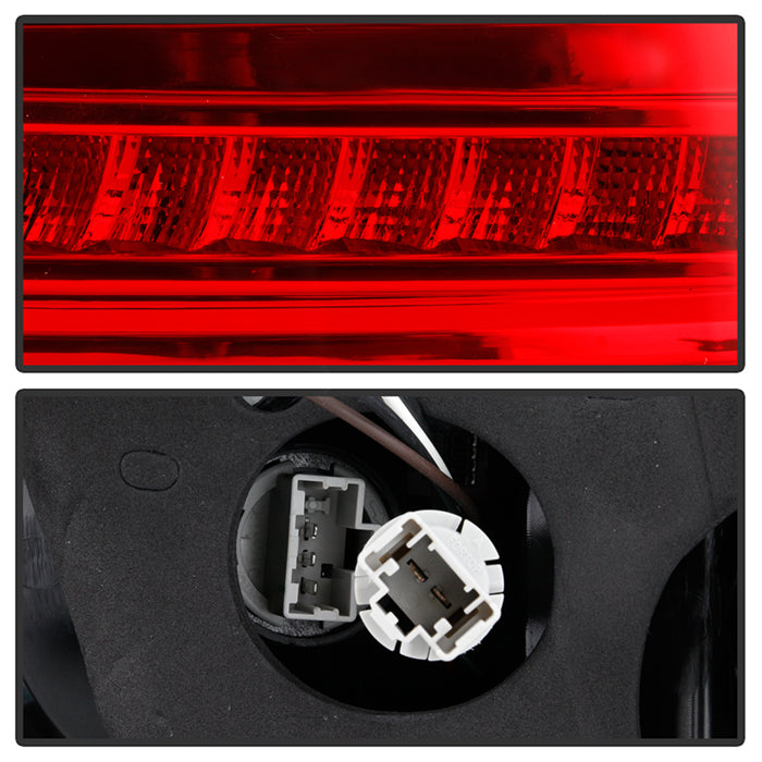 SPYDER xTune 06-08 Acura TSX Light Bar LED 4pcs Tail Lights - Red Clear (ALT-JH-ATSX06-LBLED-RC) 9047527