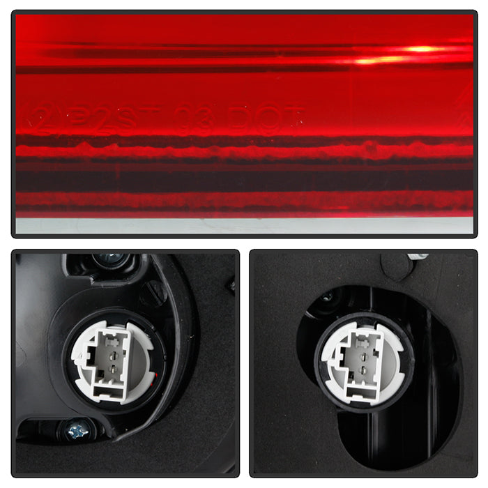 SPYDER xTune 06-08 Acura TSX Light Bar LED 4pcs Tail Lights - Red Clear (ALT-JH-ATSX06-LBLED-RC) 9047527