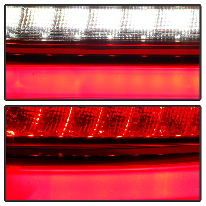 SPYDER xTune 06-08 Acura TSX Light Bar LED 4pcs Tail Lights - Red Clear (ALT-JH-ATSX06-LBLED-RC) 9047527