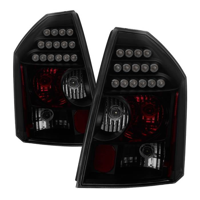SPYDER xTune 05-07 Chrysler 300C LED Tail Lights - Black Smoke (ALT-JH-C300C05-LED-BSM) 9036897