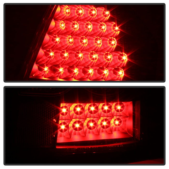 SPYDER Xtune Chrysler 300C 05-07 LED Tail Lights Black ALT-JH-C305-LED-BK 9027512