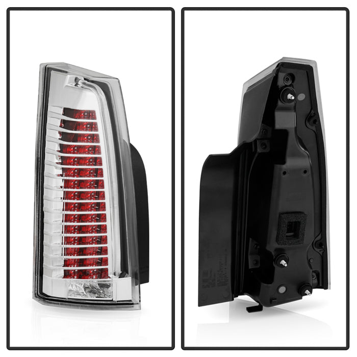 SPYDER xTune 08-13 Cadillac CTS Full LED Housing Tail Light - OE Black Clear ALT-JH-CACTS08-FLED-BK 9960352