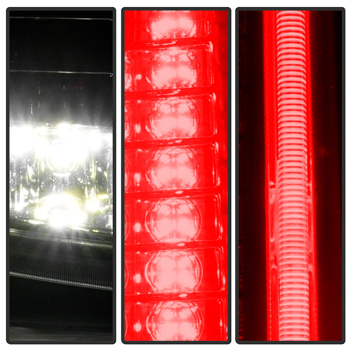 SPYDER xTune 08-13 Cadillac CTS Full LED Housing Tail Light - OE Black Clear ALT-JH-CACTS08-FLED-BK 9960352