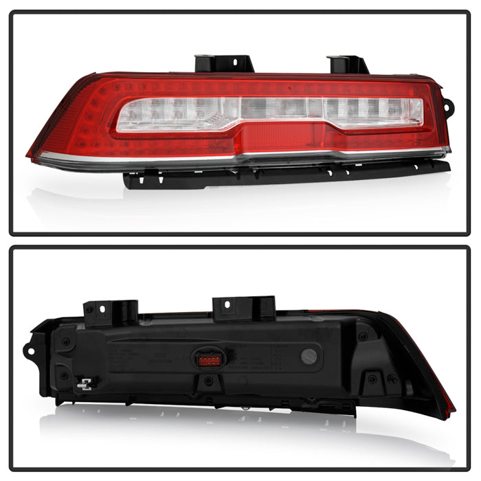 SPYDER xTune 14-15 Chevy Camaro Full LED Red Clear Tail Light - OE Left (ALT-JH-CCAM14-FLED-OE-L) 9960307