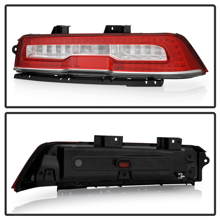 SPYDER xTune 14-15 Chevy Camaro Full LED Red Clear Tail Light - OE Right (ALT-JH-CCAM14-FLED-OE-R) 9960314