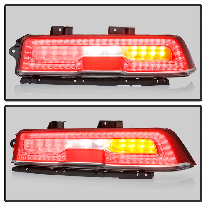 SPYDER xTune 14-15 Chevy Camaro Full LED Red Clear Tail Light - OE Right (ALT-JH-CCAM14-FLED-OE-R) 9960314