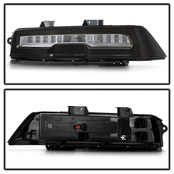 SPYDER xTune 14-15 Chevy Camaro OE Plus Full LED Tail Light - Smoke Clear (ALT-JH-CCAM14-OEP-FLED-SM) 9960321