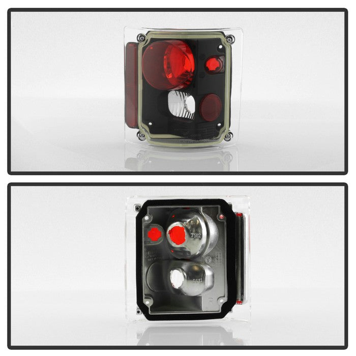 SPYDER xTune Chevy Suburban 73-91 Euro Style Tail Lights - Black ALT-JH-CCK73-BK 9036514
