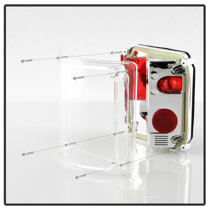 SPYDER xTune Chevy Suburban 73-91 Euro Style Tail Lights - Chrome ALT-JH-CCK73-C 9036521