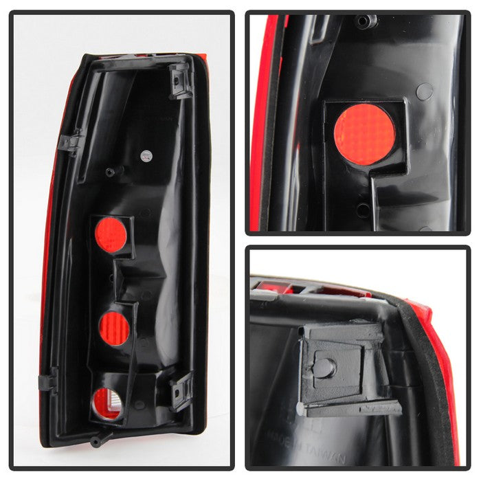 SPYDER xTune Chevy/GMC C1500/C2500/C3500 88-01 OEM Style Tail Light - Red Smoked ALT-JH-CCK88-OE-RSM 9028786