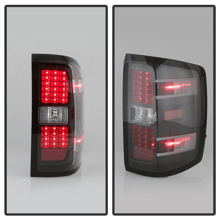 SPYDER xTune Chevy 1500 14-16 / Silverado 2500HD/3500HD LED Tail Lights - Black ALT-JH-CS14-LED-BK 9036545