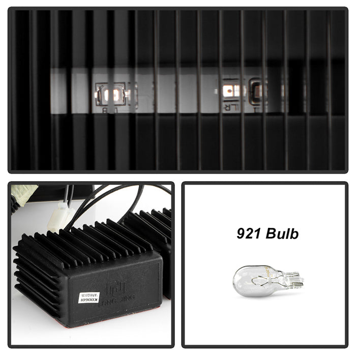 SPYDER xTune Chevy 1500 14-16 / Silverado 2500HD/3500HD LED Tail Lights - Black Smoked ALT-JH-CS14-LED-BSM 9036552