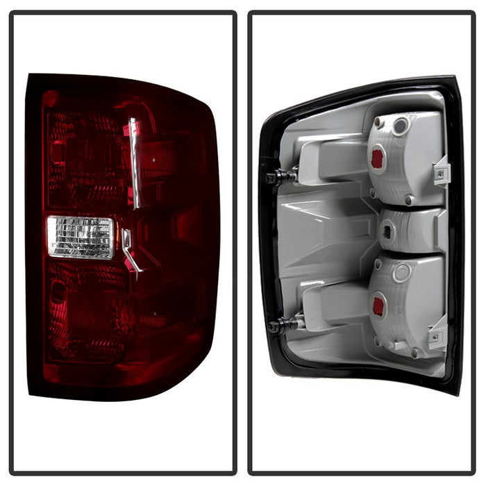 SPYDER Xtune Chevy Silverado 2014-2016 OEM Style Tail Lights -Dark Smoked ALT-JH-CS14-OE-RSM 9031939