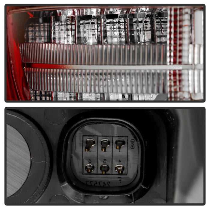 SPYDER Xtune 18-21 Chevrolet Traverse Red/Clear Full LED Tail Light - OE Outer Left 9957628