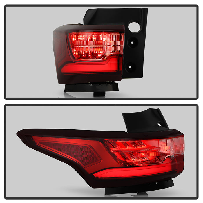 SPYDER Xtune 18-21 Chevrolet Traverse Red/Clear Full LED Tail Light - OE Outer Left 9957628