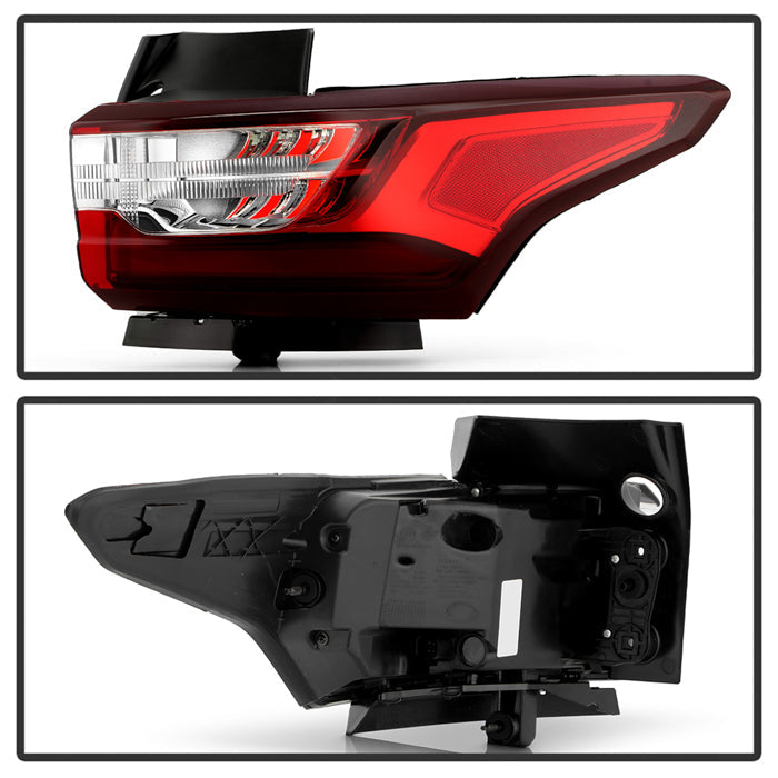 SPYDER Xtune 18-21 Chevrolet Traverse Red/Clear Full LED Tail Light - OE Outer Right 9957635