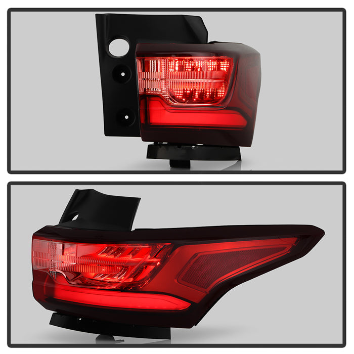 SPYDER Xtune 18-21 Chevrolet Traverse Red/Clear Full LED Tail Light - OE Outer Right 9957635