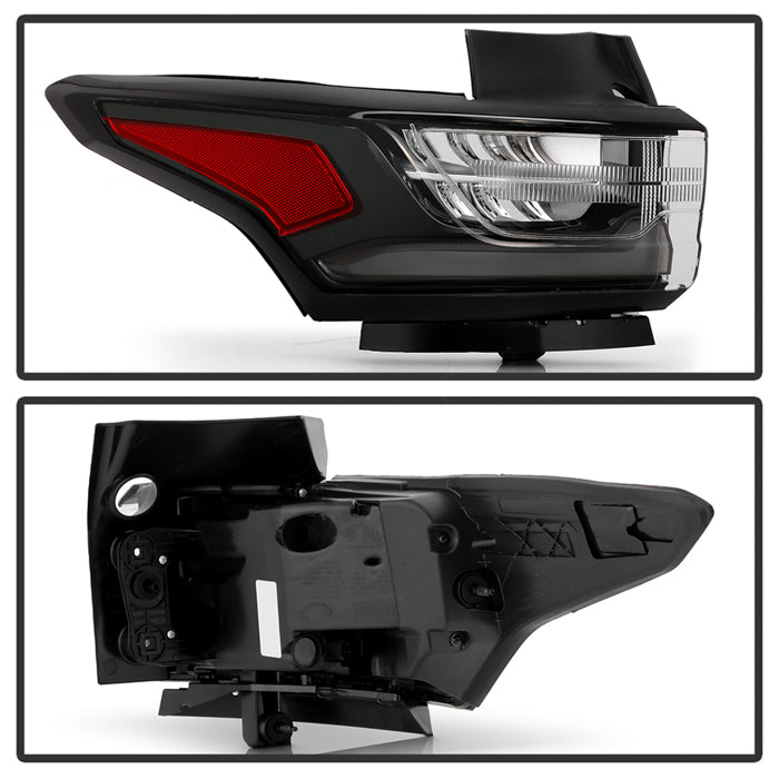 SPYDER 18-21 Chevy Traverse w/ Redline Pkg Black/Clear Full LED Tail Light - OE Outer Left 9957642