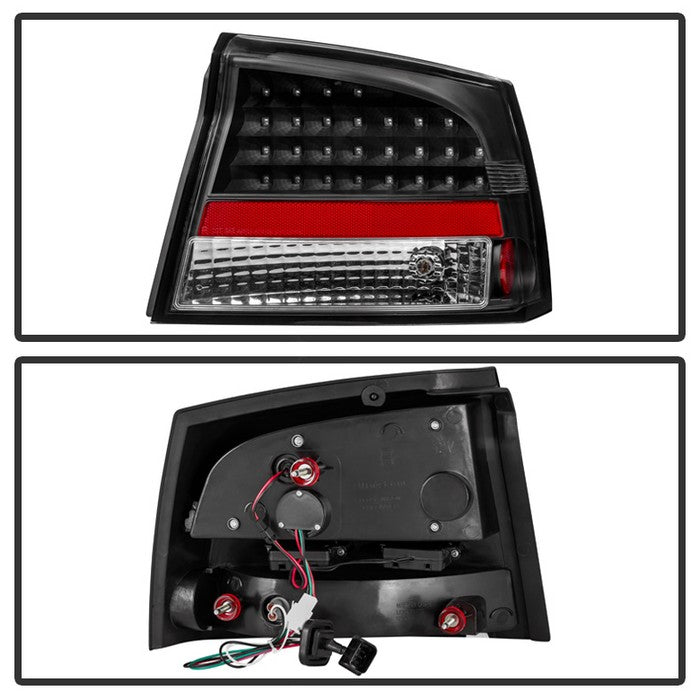 SPYDER Xtune Dodge Charger 06-08 LED Tail Lights Black ALT-JH-DCH05-LED-BK 5070807