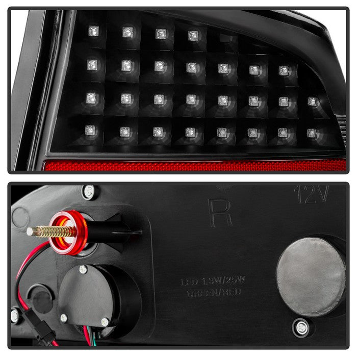 SPYDER Xtune Dodge Charger 06-08 LED Tail Lights Black ALT-JH-DCH05-LED-BK 5070807